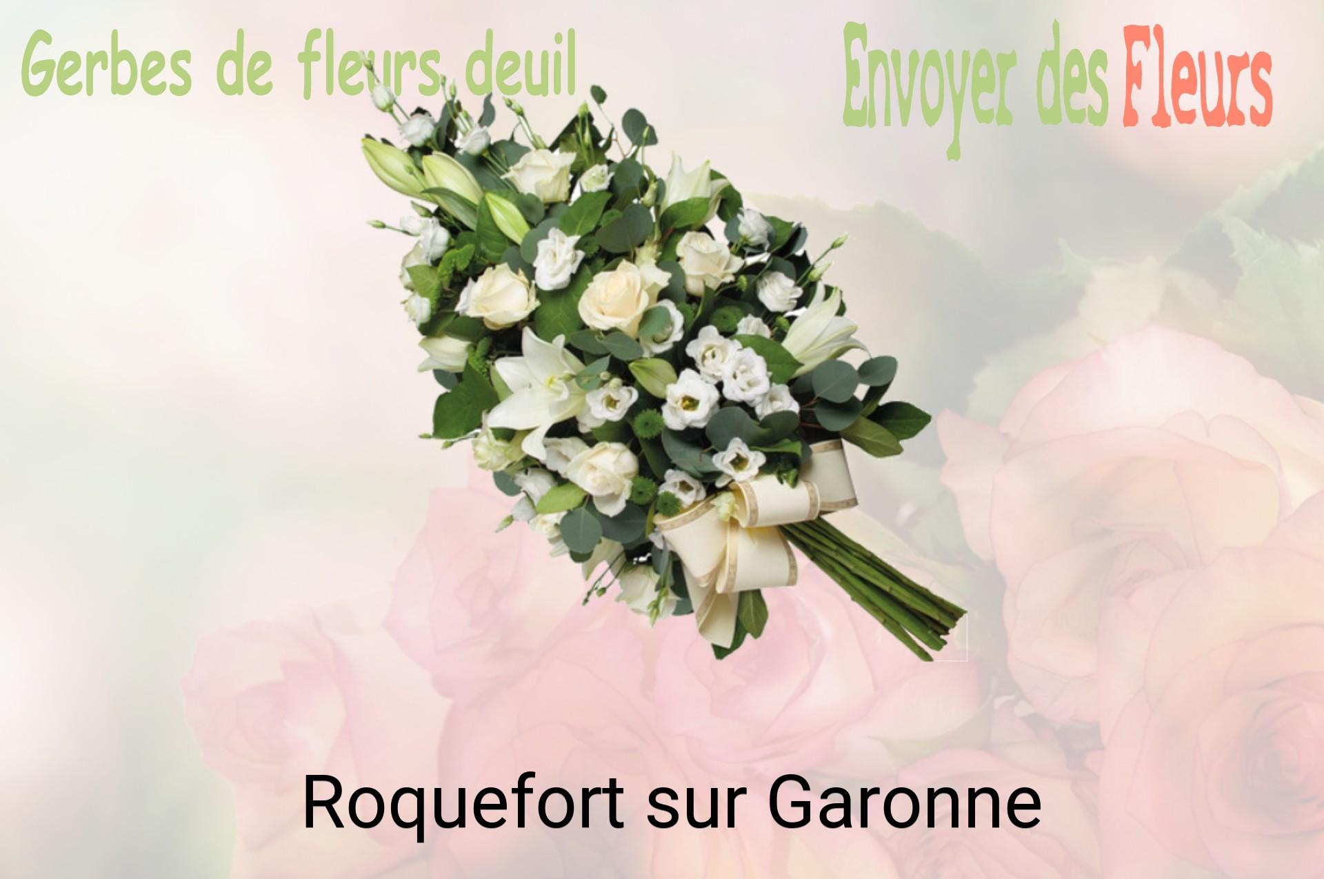 Gerbe de fleurs de deuil livrée à Roquefort-sur-Garonne
